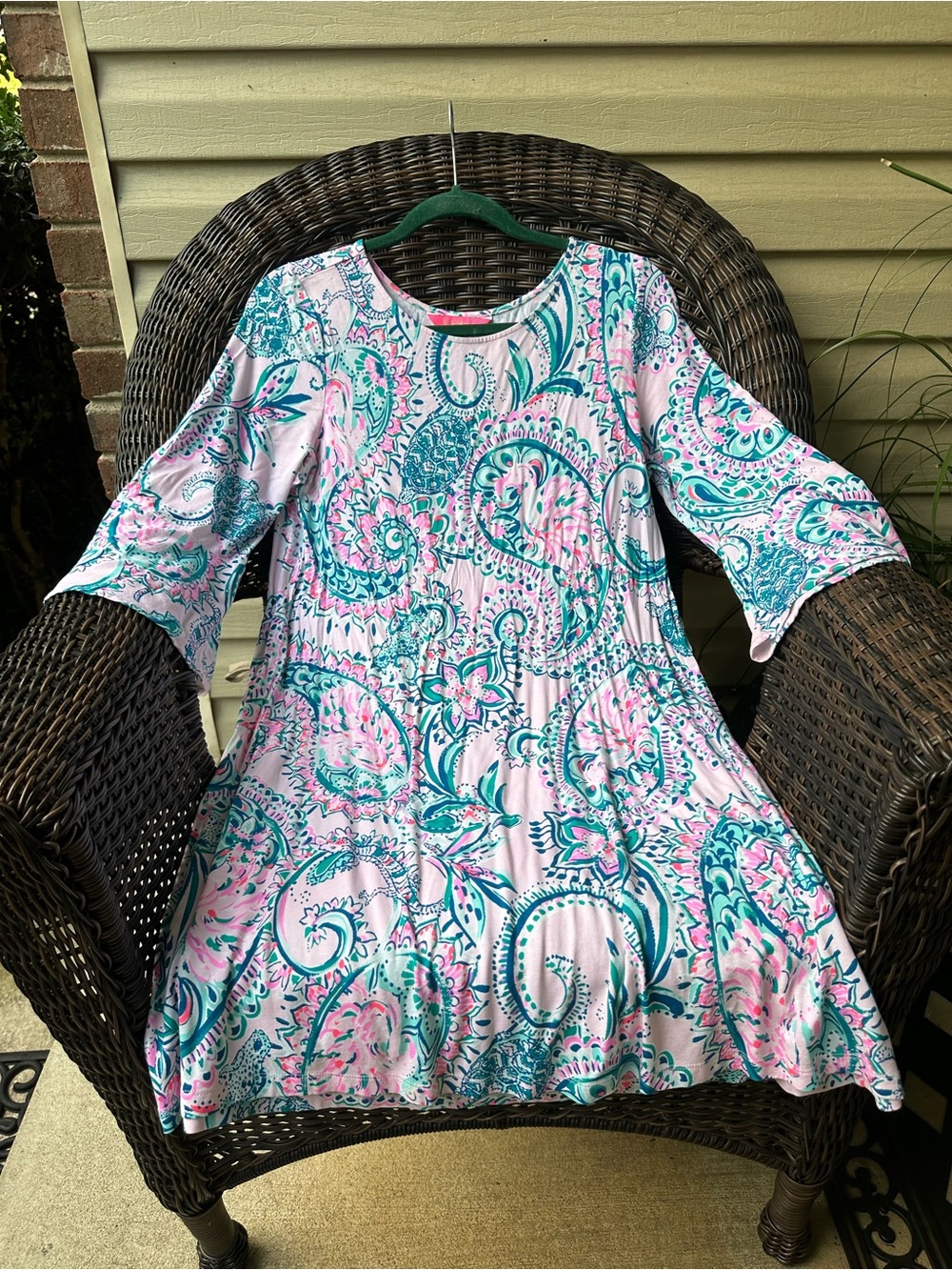 Lilly Pulitzer Ophelia Dress Pink Tropics Tint L